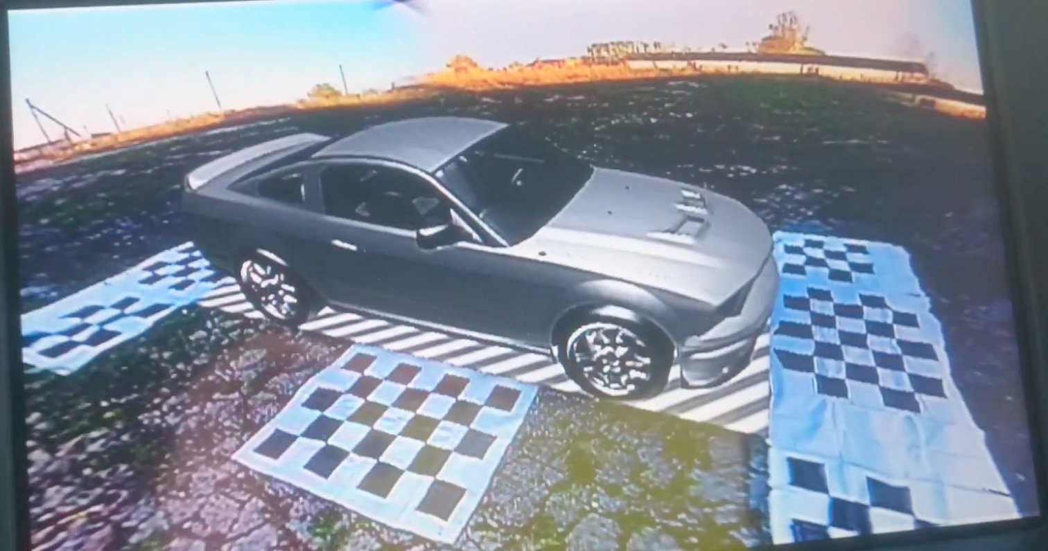 Ford Mustang в деревне